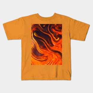 MAGMA LIQUID MARBLE DESIGN, PATTERN Kids T-Shirt